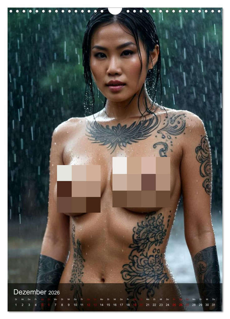 Weitere Ansicht: Tattoo Queens Asien (Wandkalender 2026 DIN A3 hoch), CALVENDO Monatskalender | Calvendo, ShirtScene, ShirtScene ShirtScene