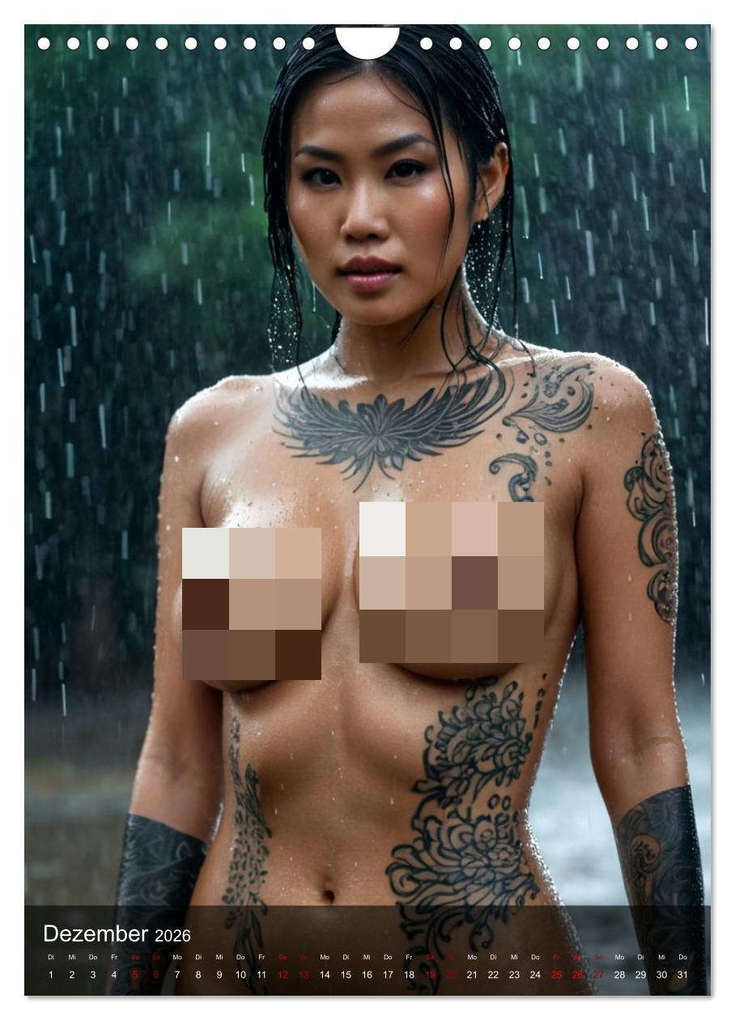 Weitere Ansicht: Tattoo Queens Asien (Wandkalender 2026 DIN A4 hoch), CALVENDO Monatskalender | Calvendo, ShirtScene, ShirtScene ShirtScene