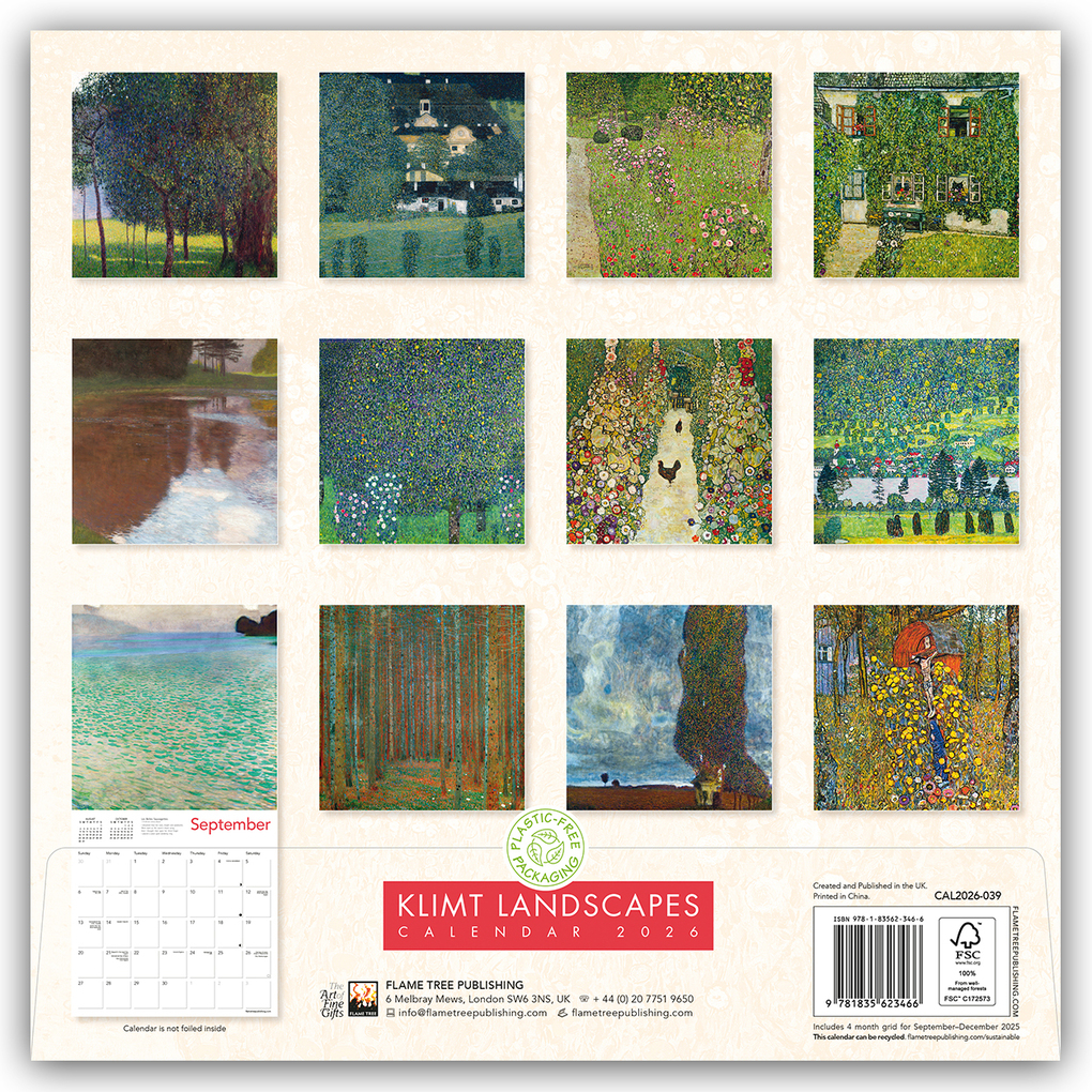 Weitere Ansicht: Klimt Landscapes Wall Calendar 2026 (Art Calendar) | Flame Tree Publishing