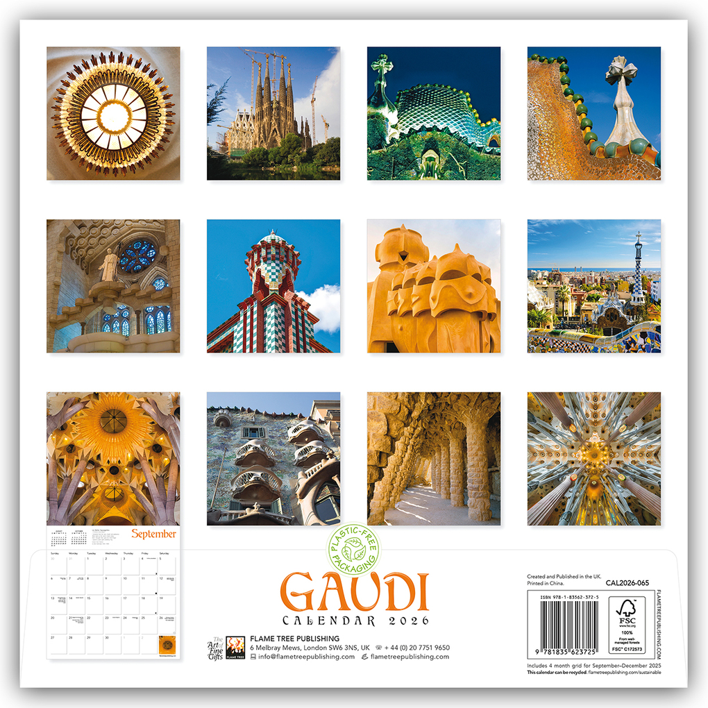 Weitere Ansicht: Gaudí Wall Calendar 2026 (Art Calendar)