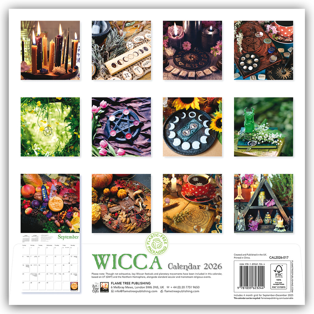 Weitere Ansicht: Wicca Wall Calendar 2026 (Art Calendar) | Flame Tree Publishing