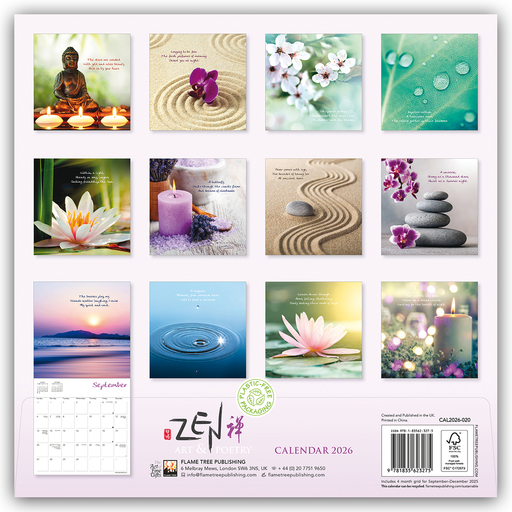 Weitere Ansicht: Zen Art & Poetry Wall Calendar 2026 (Art Calendar)