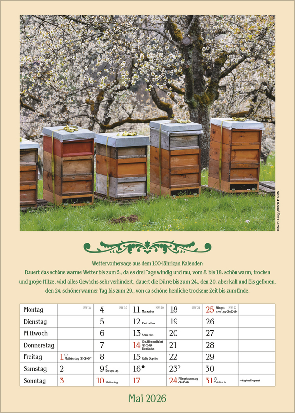 Weitere Ansicht: Landleben mit Hundertjährigem Kalender 2026