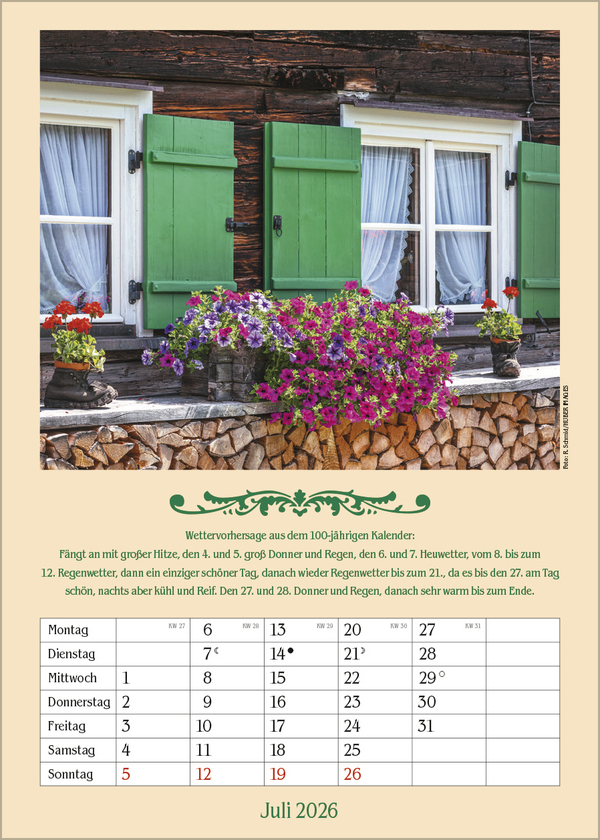 Weitere Ansicht: Landleben mit Hundertjährigem Kalender 2026