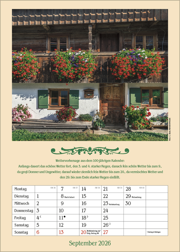 Weitere Ansicht: Landleben mit Hundertjährigem Kalender 2026