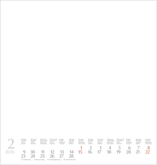 Weitere Ansicht: Foto-Malen-Basteln Bastelkalender weiß groß 2026