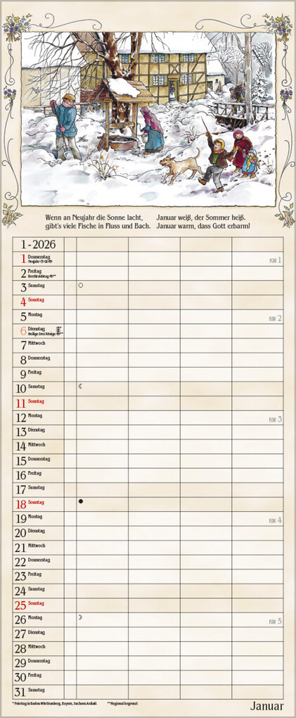 Weitere Ansicht: Bauernkalender 2026