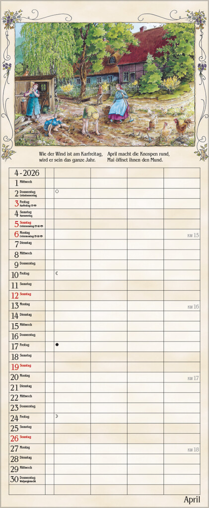 Weitere Ansicht: Bauernkalender 2026
