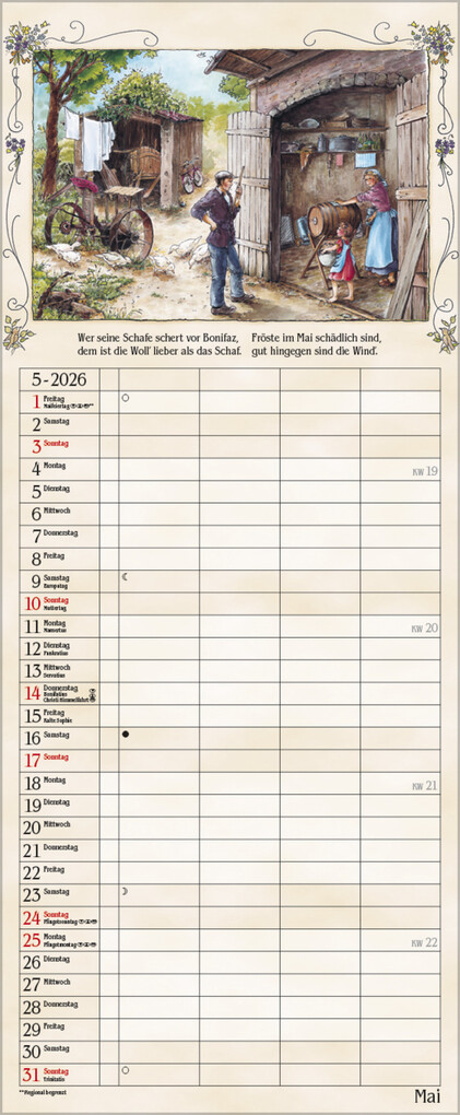 Weitere Ansicht: Bauernkalender 2026