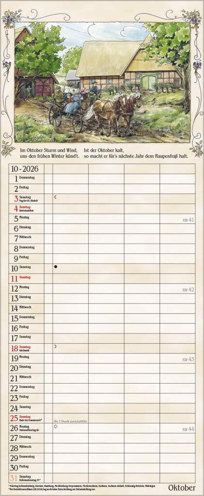 Weitere Ansicht: Bauernkalender 2026
