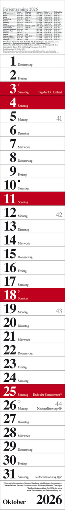 Weitere Ansicht: Streifenplaner Praktika Rot 2026