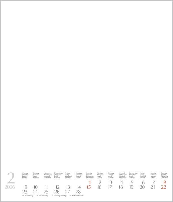 Weitere Ansicht: Foto-Malen-Basteln Bastelkalender weiß groß 2026