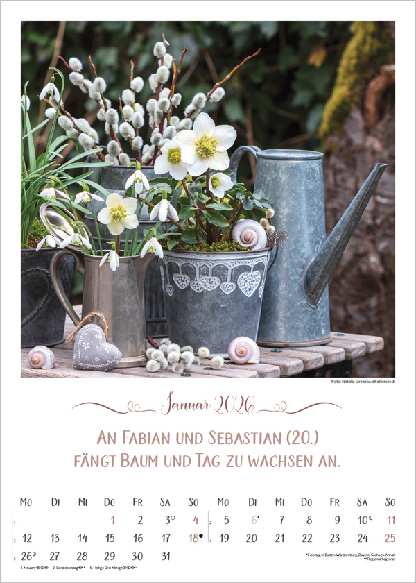 Weitere Ansicht: Landleben mit Bauernregeln 2026