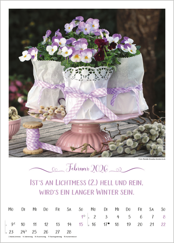 Weitere Ansicht: Landleben mit Bauernregeln 2026