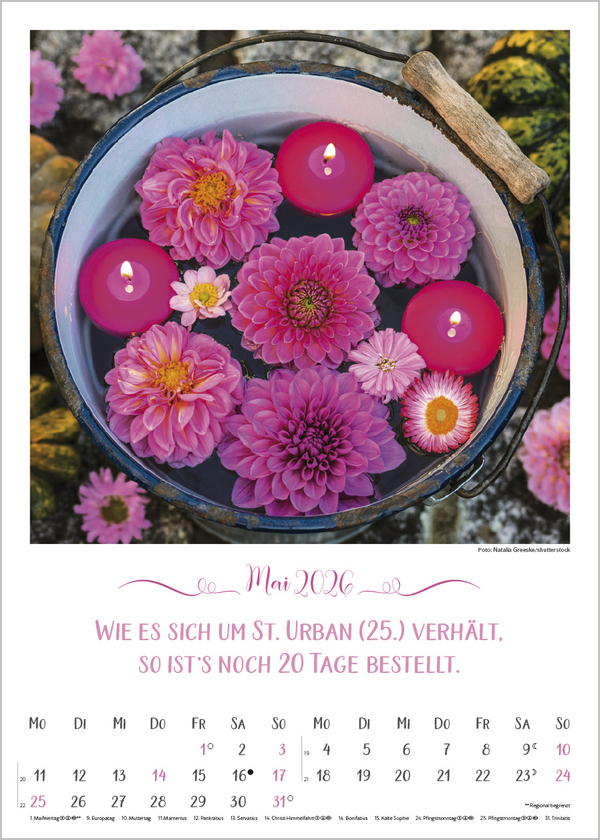 Weitere Ansicht: Landleben mit Bauernregeln 2026