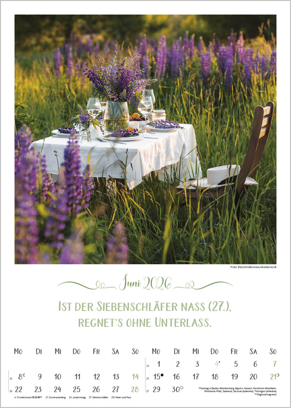 Weitere Ansicht: Landleben mit Bauernregeln 2026