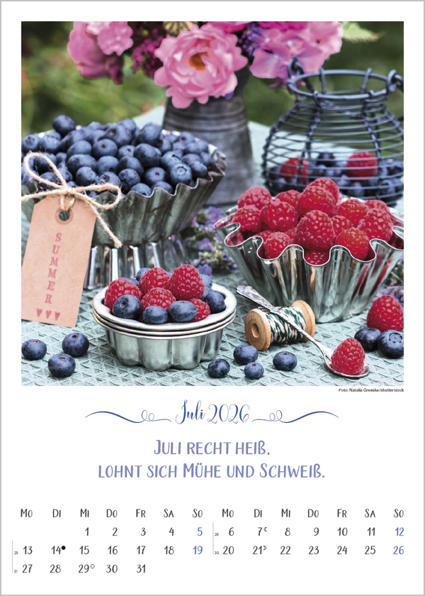 Weitere Ansicht: Landleben mit Bauernregeln 2026