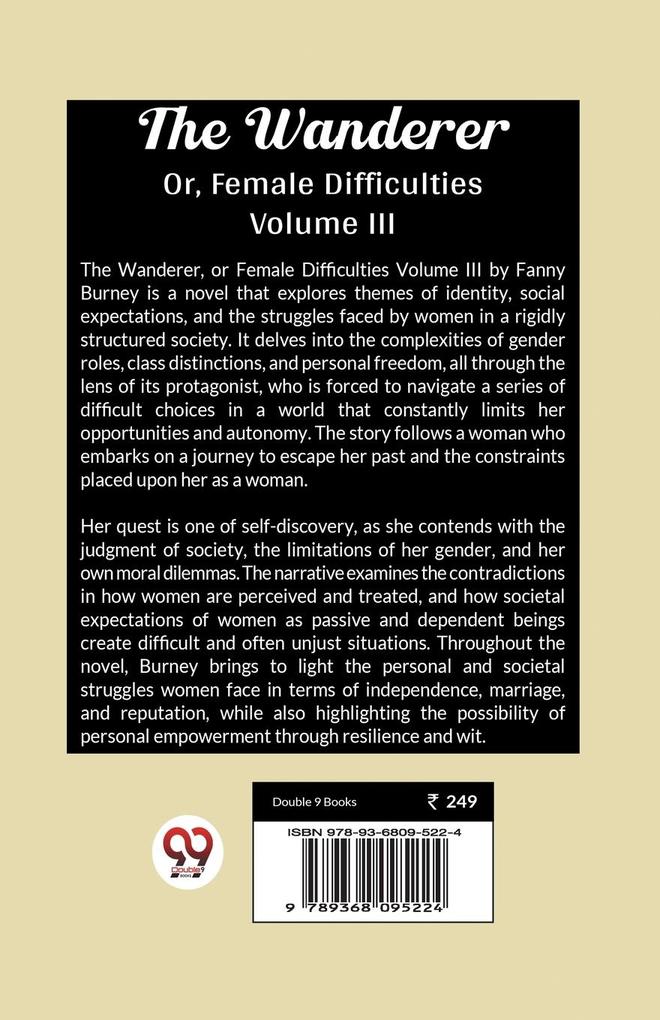 Weitere Ansicht: The Wanderer Or, Female Difficulties Volume III | Fanny Burney