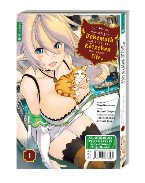 Produktbild: Ich bin ein mächtiger Behemoth und lebe als Kätzchen bei einer Elfe Double Pack 01 & 02 mit Acryl-Standee | Nozomi Ginyoku, Taro Sinonome, Mitsuki Yano