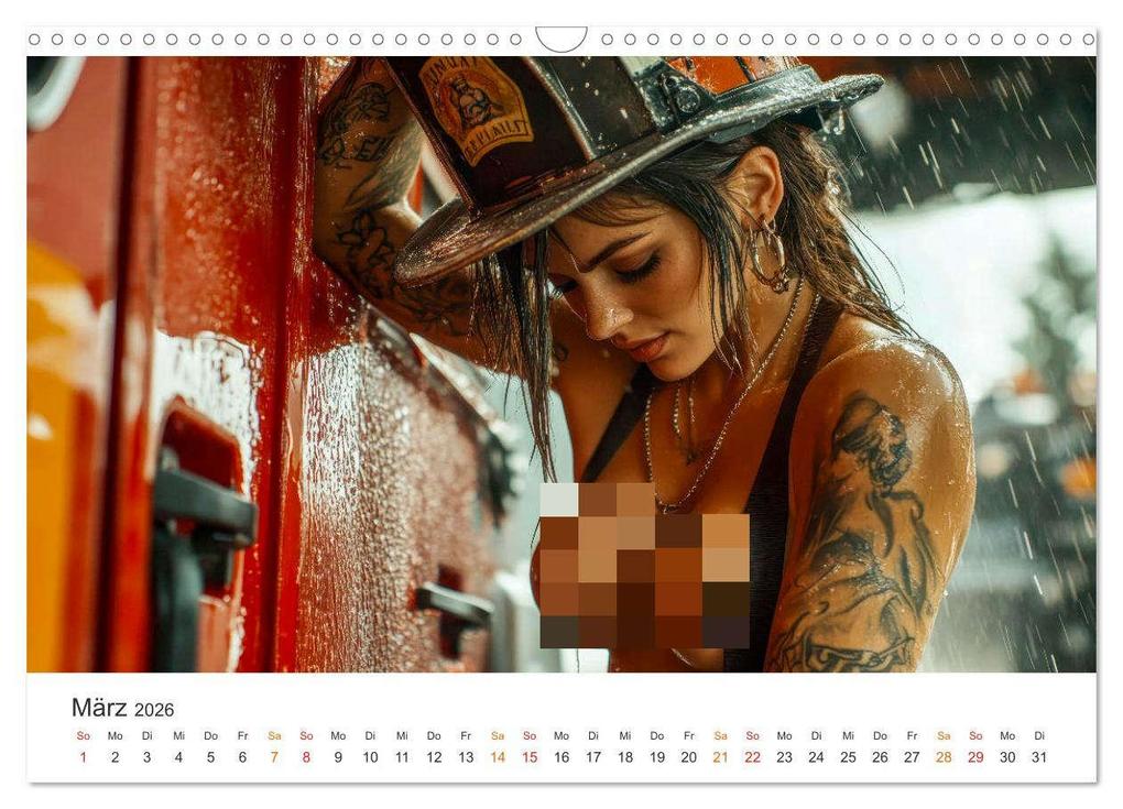 Weitere Ansicht: Feuerwehrfrauen - Feuer und Flamme (Wandkalender 2026 DIN A3 quer), CALVENDO Monatskalender | Calvendo, Peter Roder