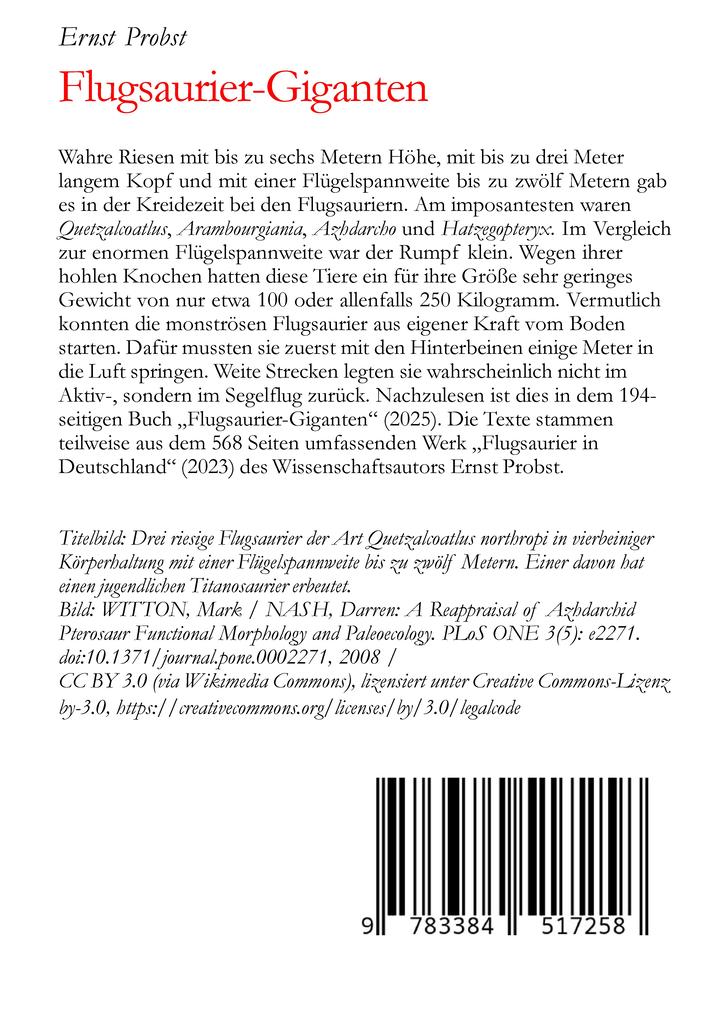 Weitere Ansicht: Flugsaurier-Giganten | Ernst Probst