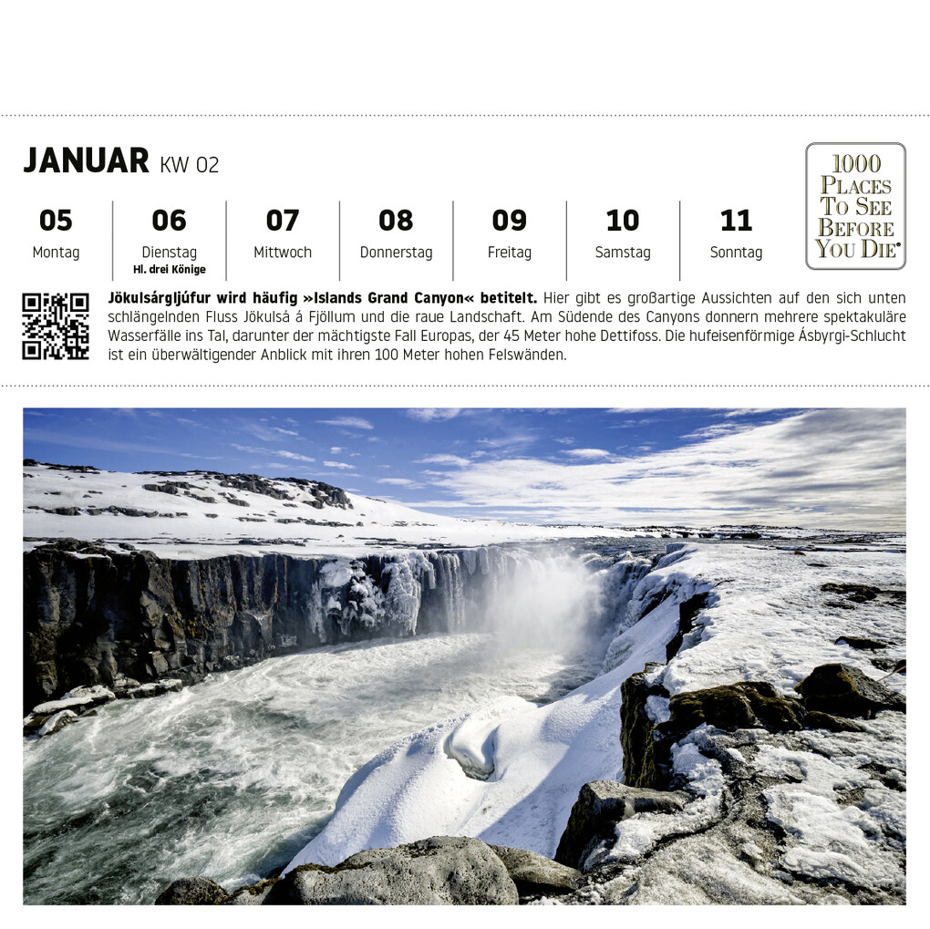 Weitere Ansicht: Nationalparks und Naturparadiese Postkartenkalender