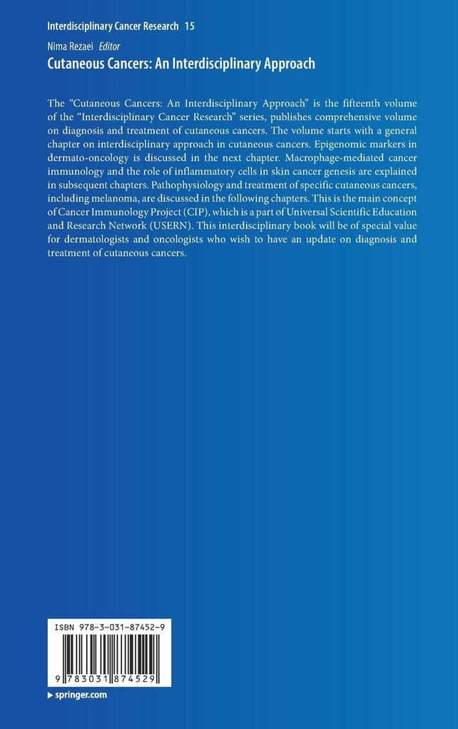 Weitere Ansicht: Cutaneous Cancers: An Interdisciplinary Approach