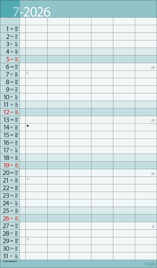 Weitere Ansicht: XL Family Timer 2026