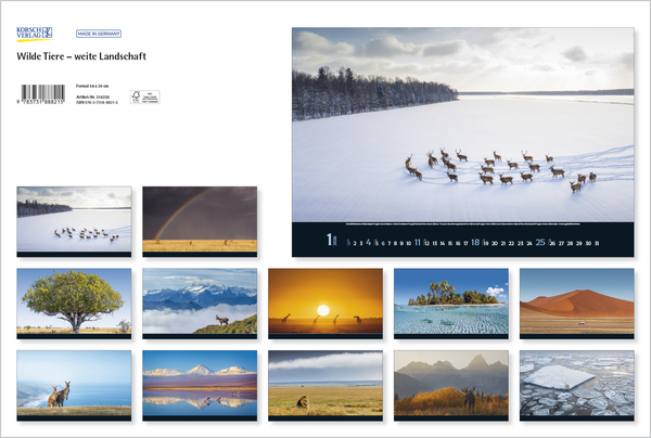 Weitere Ansicht: Wilde Tiere - weite Landschaft 2026