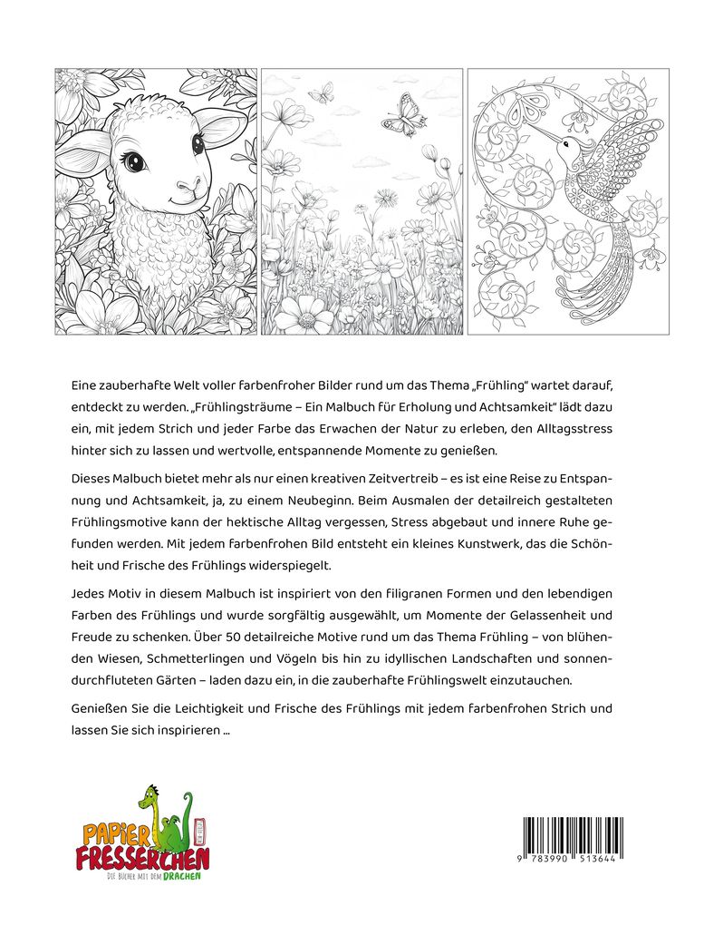 Weitere Ansicht: Frühlingsträume - Ein Malbuch für Erholung und Achtsamkeit | Nanja Holland