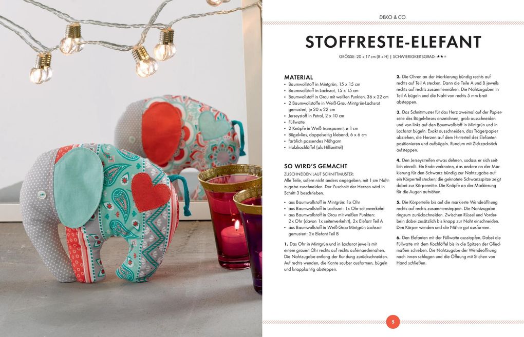 Weitere Ansicht: Schönes aus Stoffresten nähen I Accessoires, Deko & Geschenke