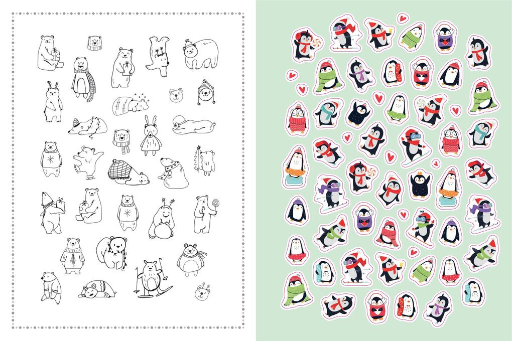 Weitere Ansicht: Stickerbuch Lustige Tiere I Über 1000 Sticker