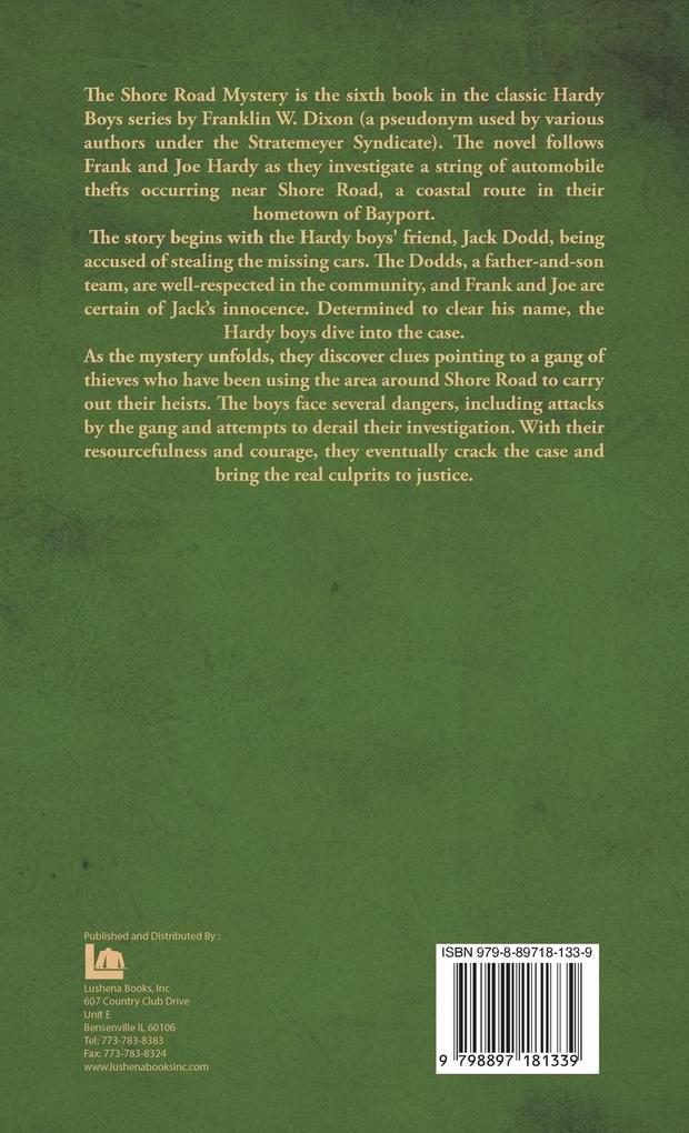 Weitere Ansicht: The Shore Road Mystery | Franklin W. Dixon