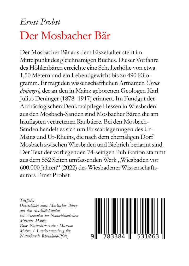 Weitere Ansicht: Der Mosbacher Bär | Ernst Probst