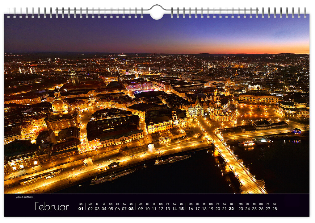 Weitere Ansicht: Kalender Zauberhaftes Dresden 2026 | Peter Schubert, K4 Verlag
