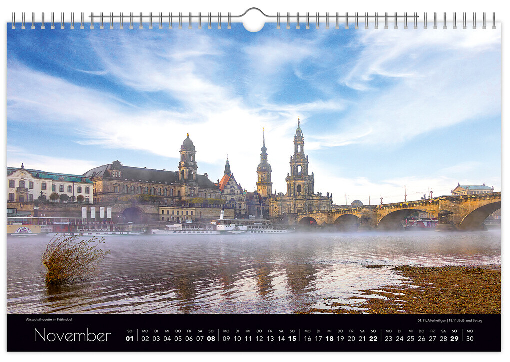 Weitere Ansicht: Kalender Zauberhaftes Dresden 2026 | Peter Schubert, K4 Verlag