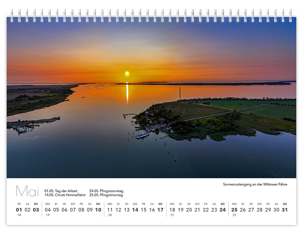 Weitere Ansicht: Kalender Rügen Luftaufnahmen kompakt 2026 | Peter Schubert