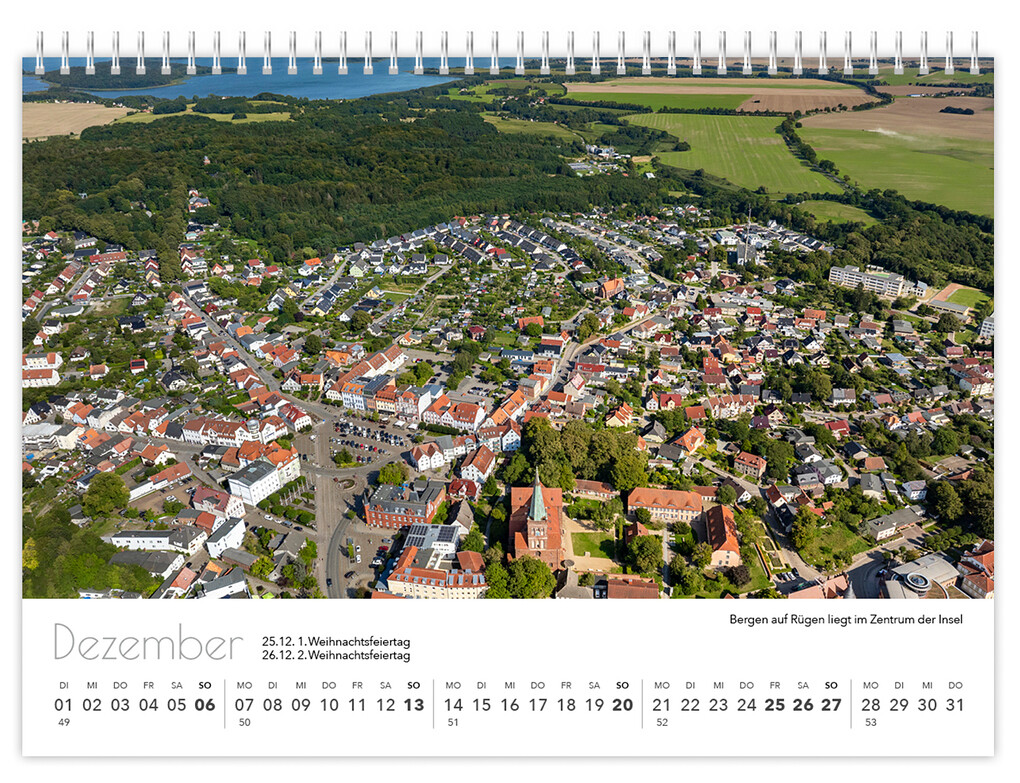 Weitere Ansicht: Kalender Rügen Luftaufnahmen kompakt 2026 | Peter Schubert