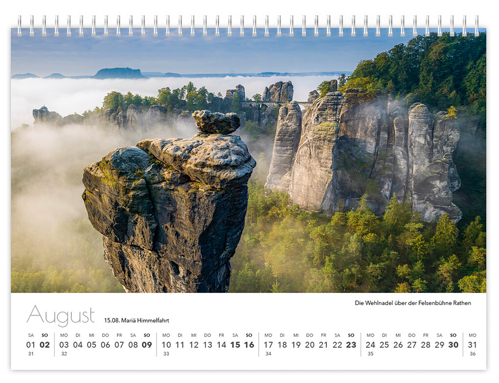 Weitere Ansicht: Kalender Sächsische Schweiz kompakt 2026 | Peter Schubert