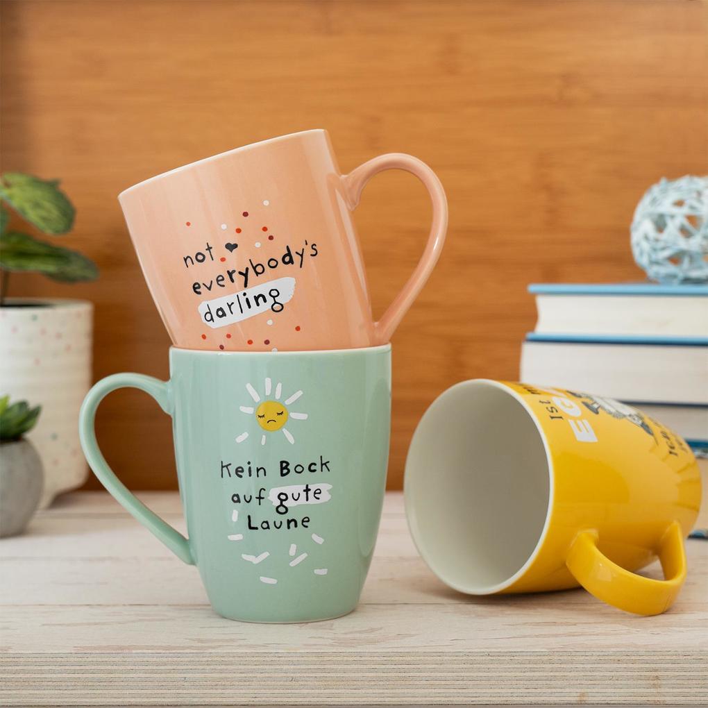Weitere Ansicht: Tasse mit Motivdruck "not everybodys darling", mit Banderole