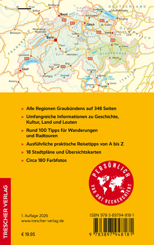 Weitere Ansicht: TRESCHER Reiseführer Graubünden | Gregor Saladin