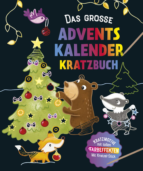 Produktbild: Das große Adventskalender Kritzel-Kratzel Buch