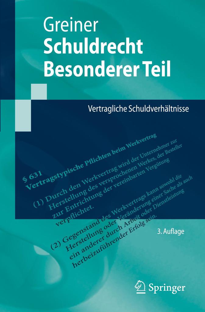 Produktbild: Schuldrecht Besonderer Teil | Stefan Greiner