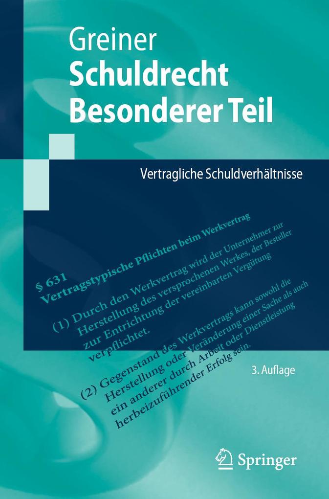 Produktbild: Schuldrecht Besonderer Teil | Stefan Greiner