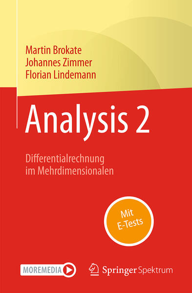Produktbild: Analysis 2 | Martin Brokate, Johannes Zimmer, Florian Lindemann