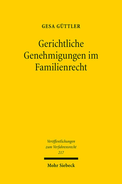 Produktbild: Gerichtliche Genehmigungen im Familienrecht | Gesa Güttler