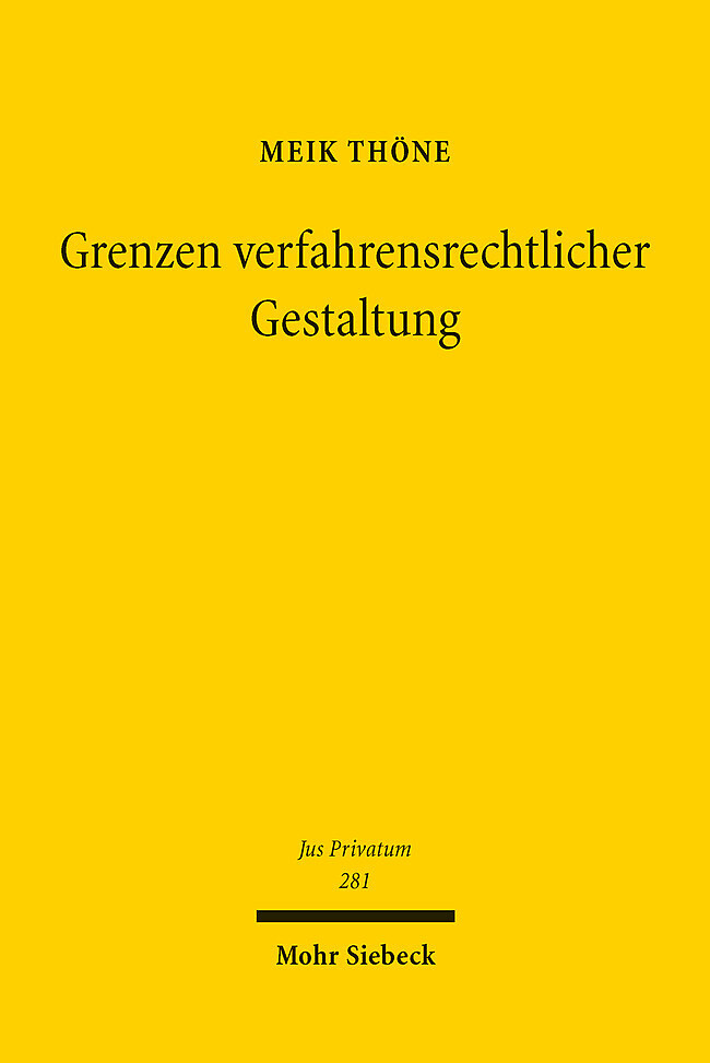 Produktbild: Grenzen verfahrensrechtlicher Gestaltung | Meik Thöne