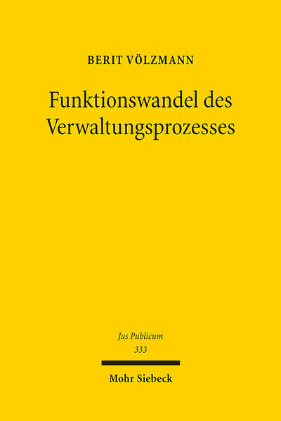 Produktbild: Funktionswandel des Verwaltungsprozesses | Berit Völzmann