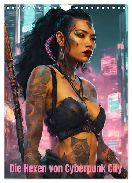 Produktbild: Die Hexen von Cyberpunk City (Wandkalender 2026 DIN A4 hoch), CALVENDO Monatskalender | Sabine Heiland, Calvendo