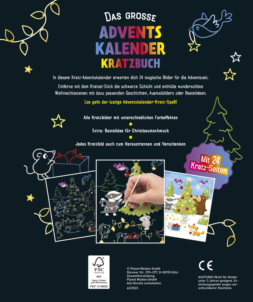 Weitere Ansicht: Das große Adventskalender Kritzel-Kratzel Buch